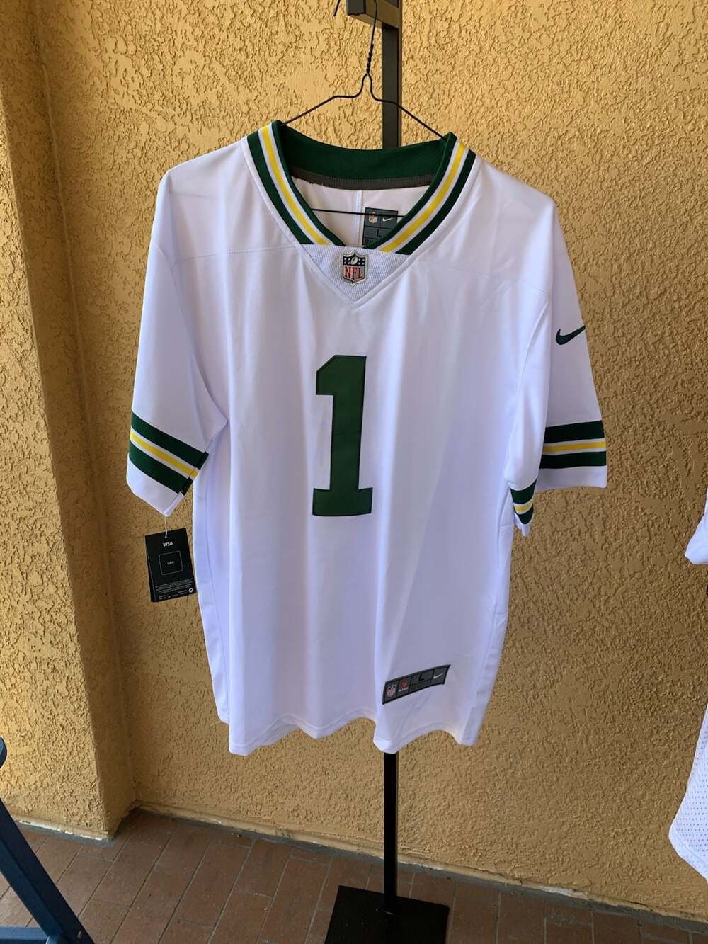 Nike NFL Green Bay Packers Parsons #1 Jersey White Size L